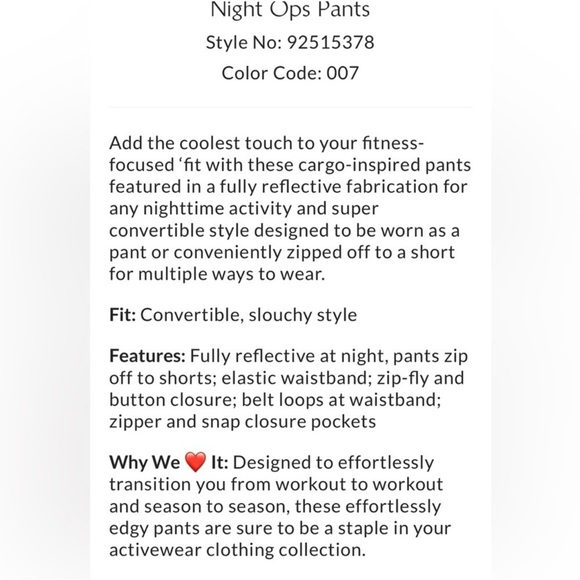 FREE PEOPLE: Night Ops Reflective H2OResistant Pant - Picture 5 of 15